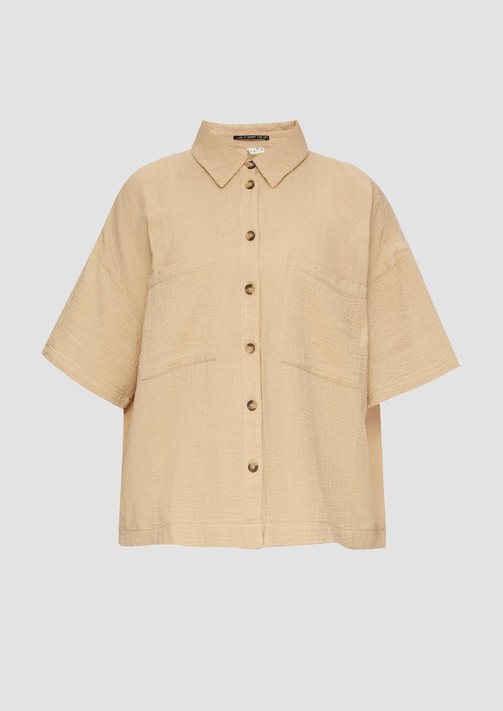 S.Oliver Hemdbluse Aus Baumwolle In Kurzer Länge