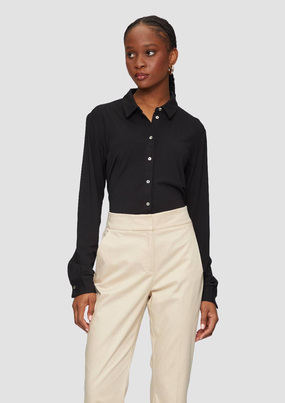 S.Oliver Hemdbluse Aus Jersey