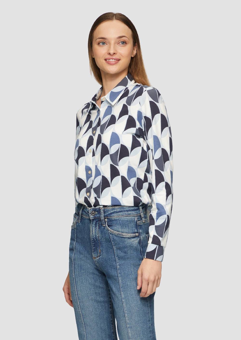 S.Oliver Hemdbluse Aus Jersey