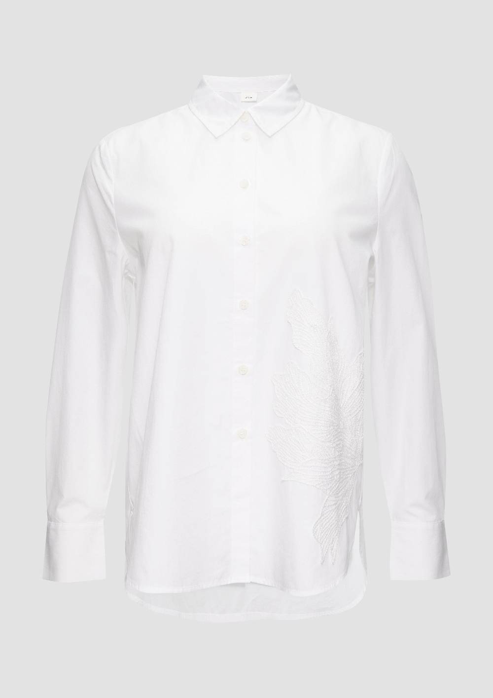 S.Oliver Hemdbluse Mit Applikation Im Relaxed Fit