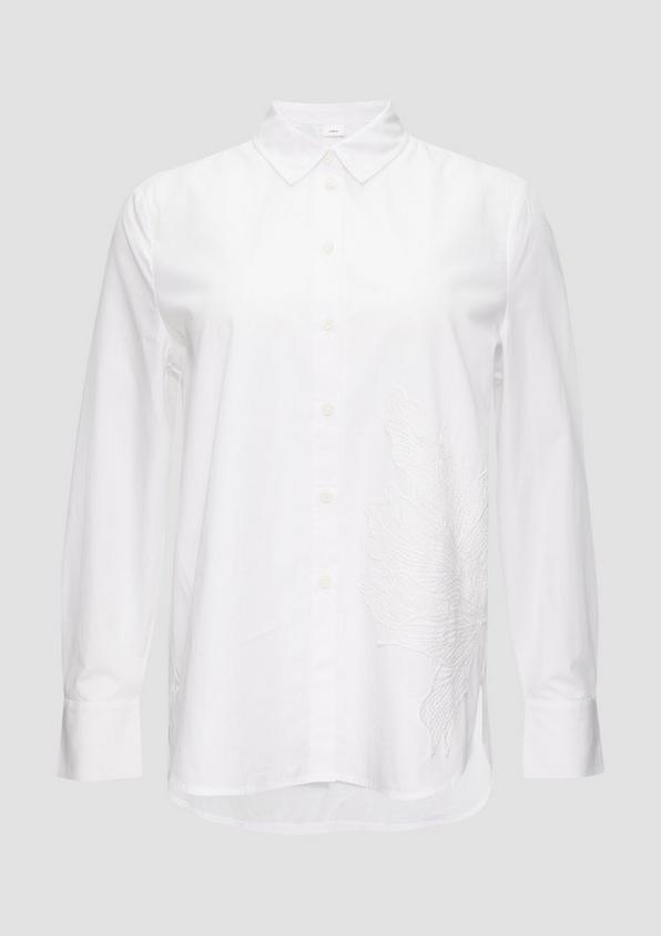 s.Oliver Hemdbluse mit Applikation im Relaxed Fit