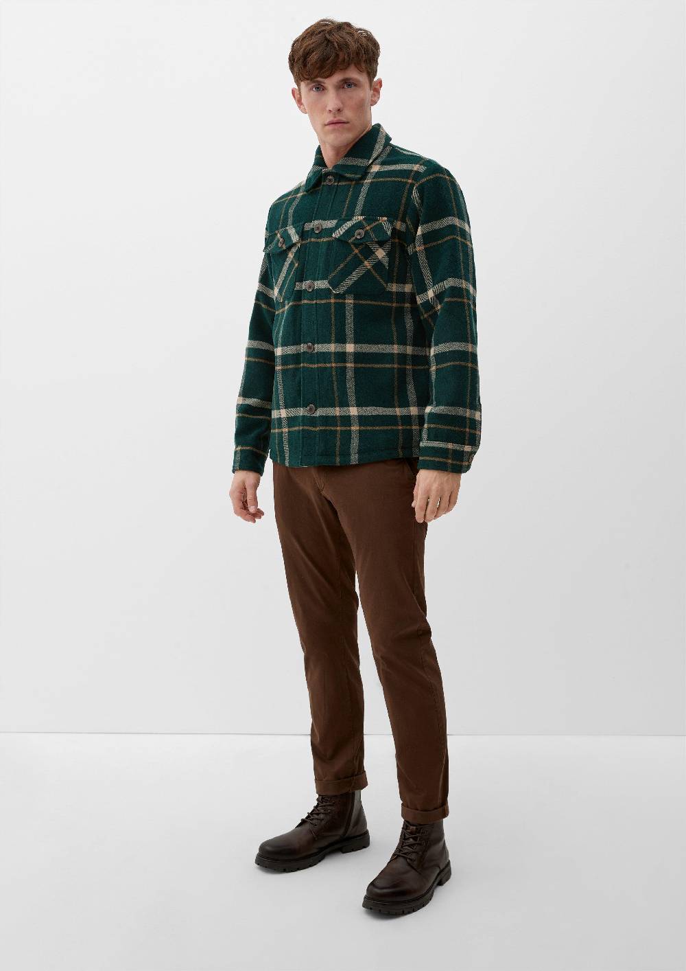 S.Oliver Hemdjacke Aus Wollmix