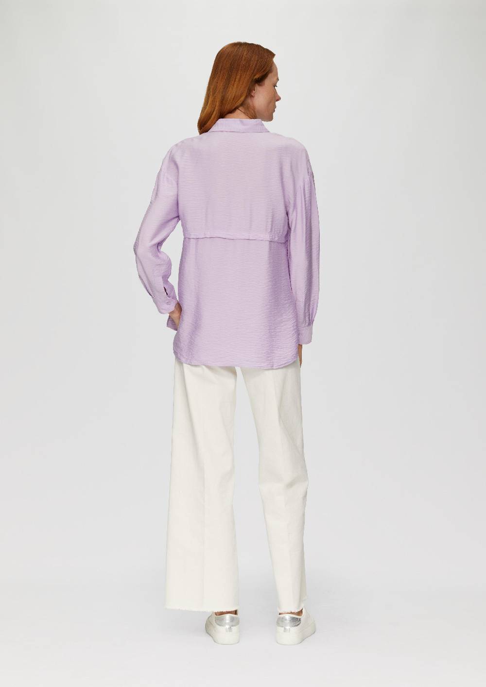 S.Oliver Hemdkragenbluse Aus Viskosemix