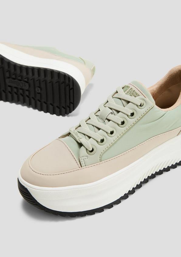 s.Oliver Hoher Sneaker in Bicolour-Optik