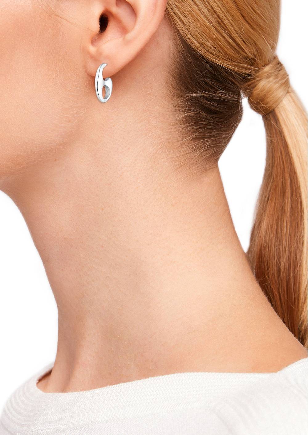 S.Oliver Hoop-Ohrringe Aus Edelstahl