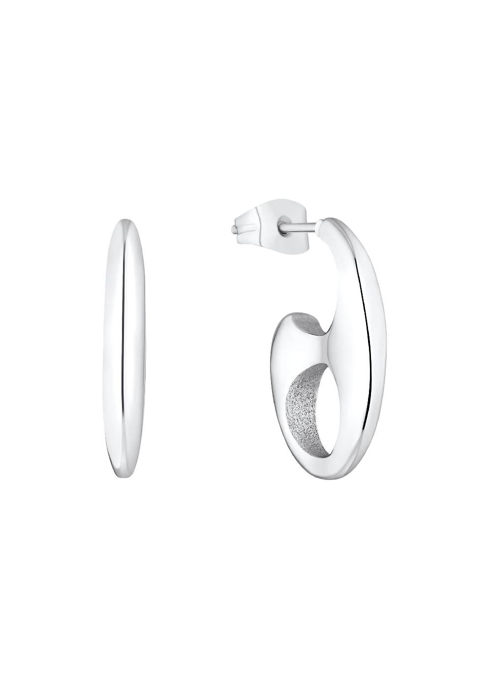 S.Oliver Hoop-Ohrringe Aus Edelstahl