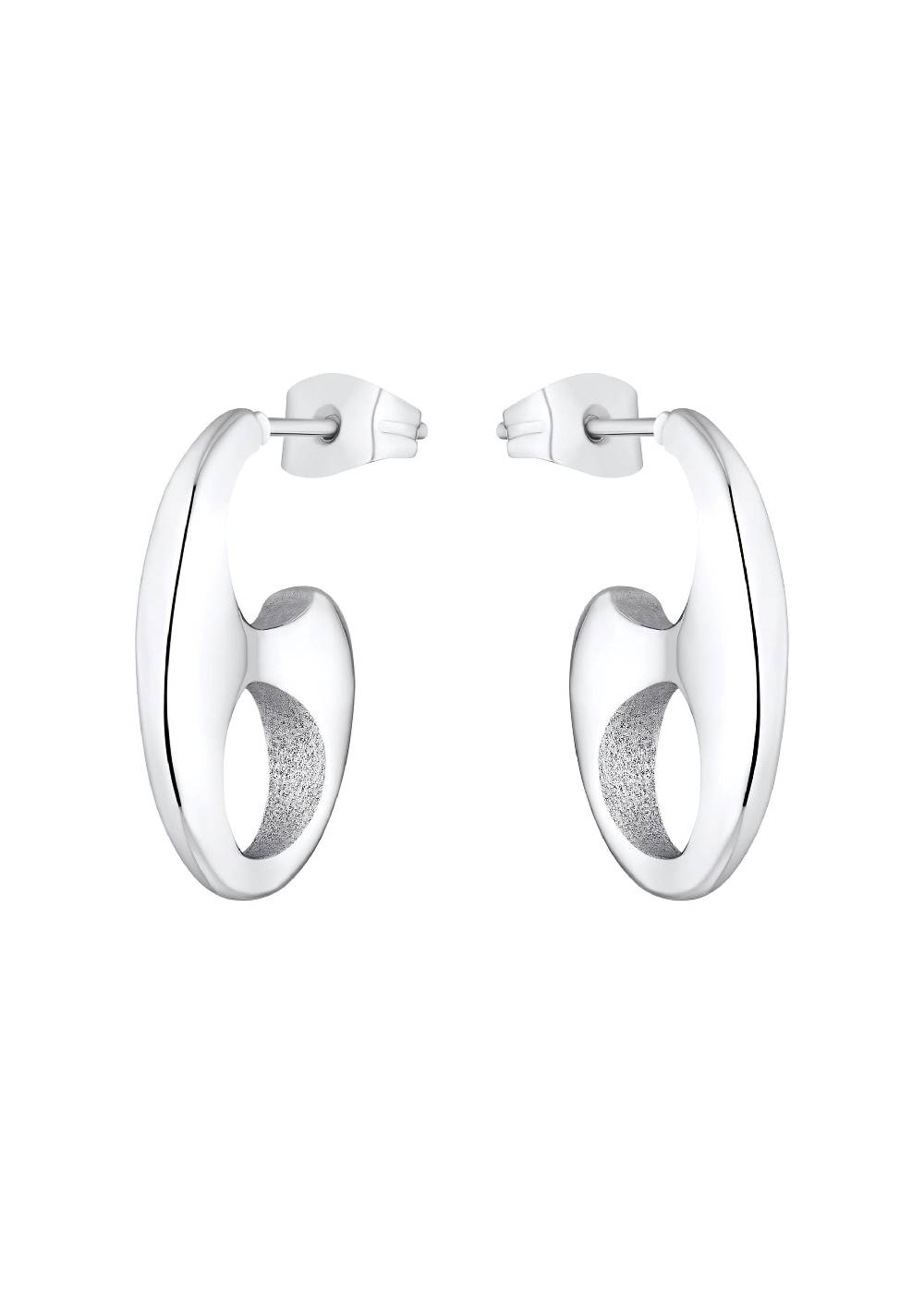 S.Oliver Hoop-Ohrringe Aus Edelstahl