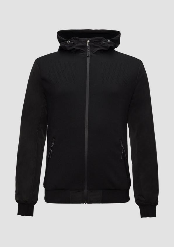 s.Oliver Hybrid-Jacke mit Strickelementen