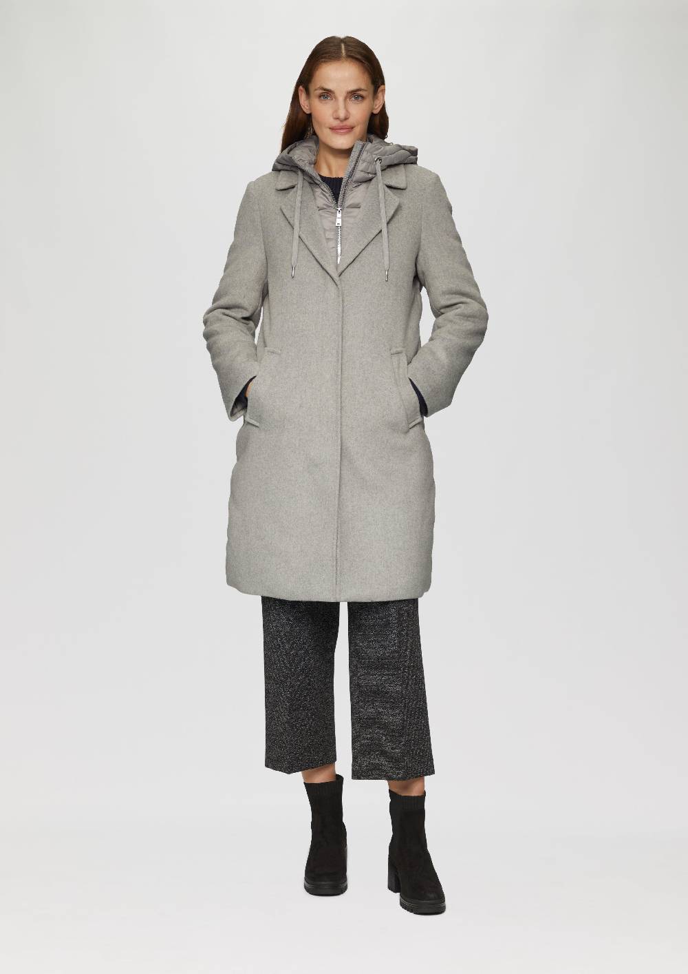 S.Oliver Hybridmantel Mit Herausnehmbarem Einsatz