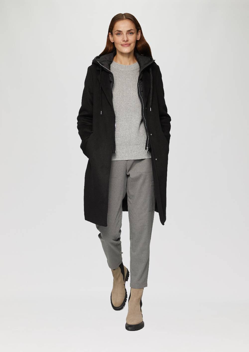 S.Oliver Hybridmantel Mit Herausnehmbarem Einsatz