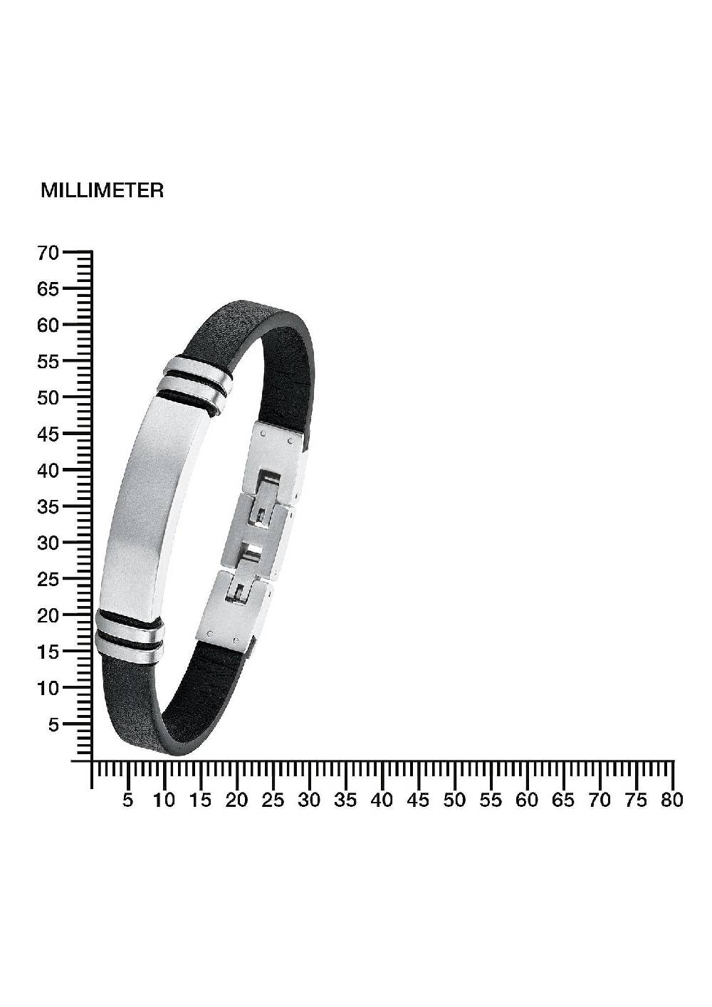S.Oliver Ident-Edelstahlband Aus Leder