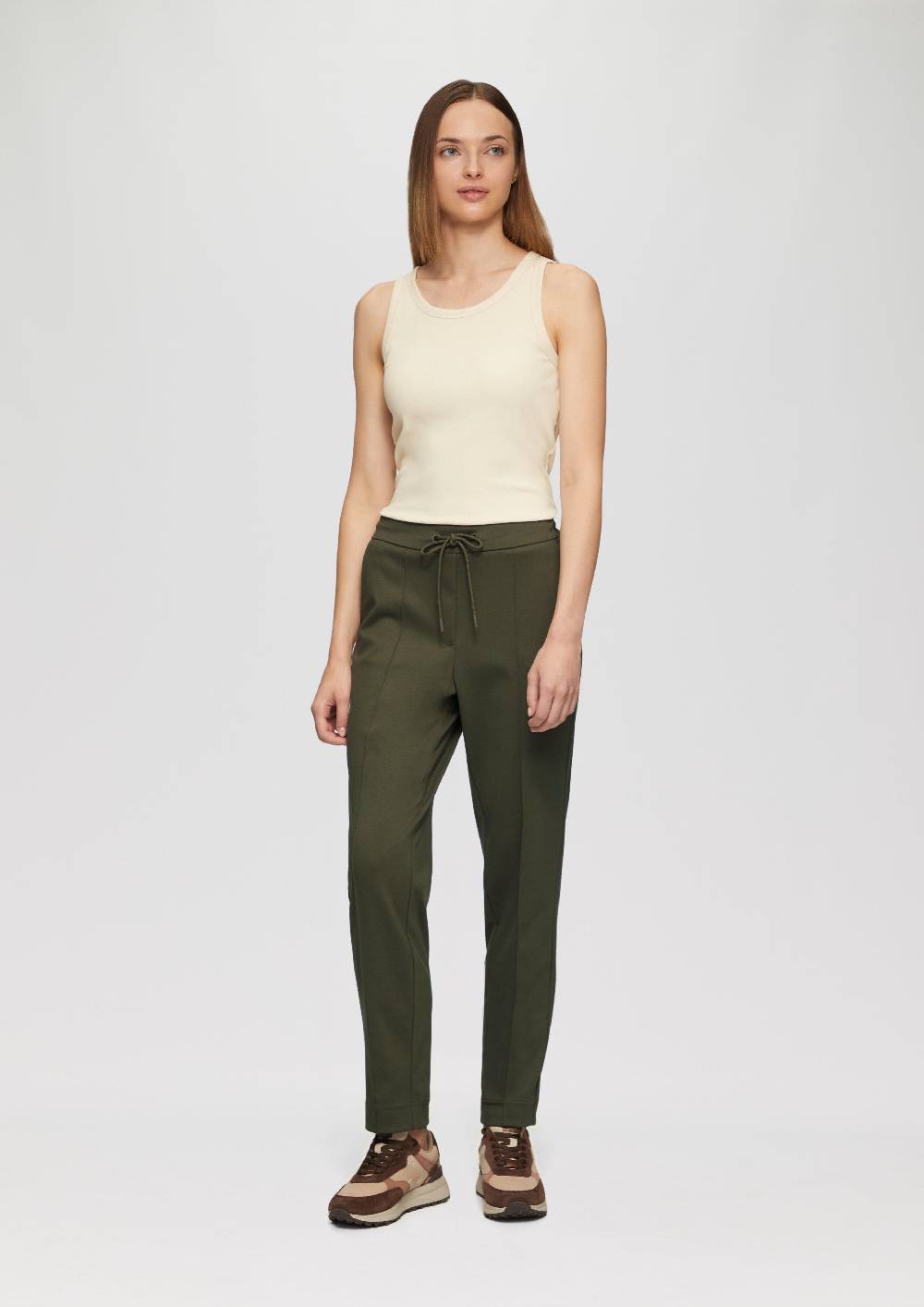 S.Oliver Interlock-Jogpant In Twilloptik