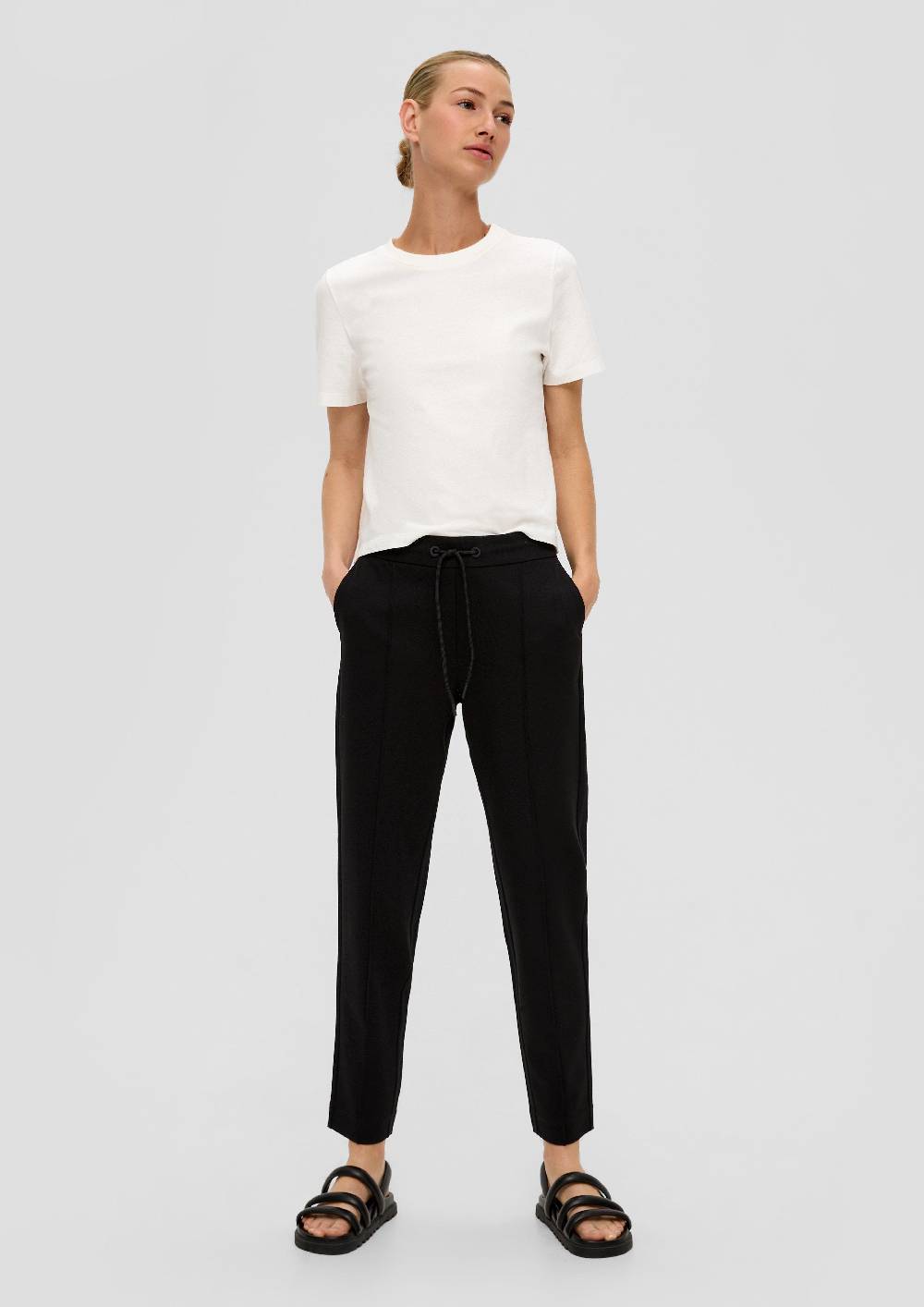 S.Oliver Interlock-Jogpant In Twilloptik