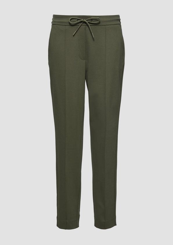 S.Oliver Interlock-Jogpant In Twilloptik