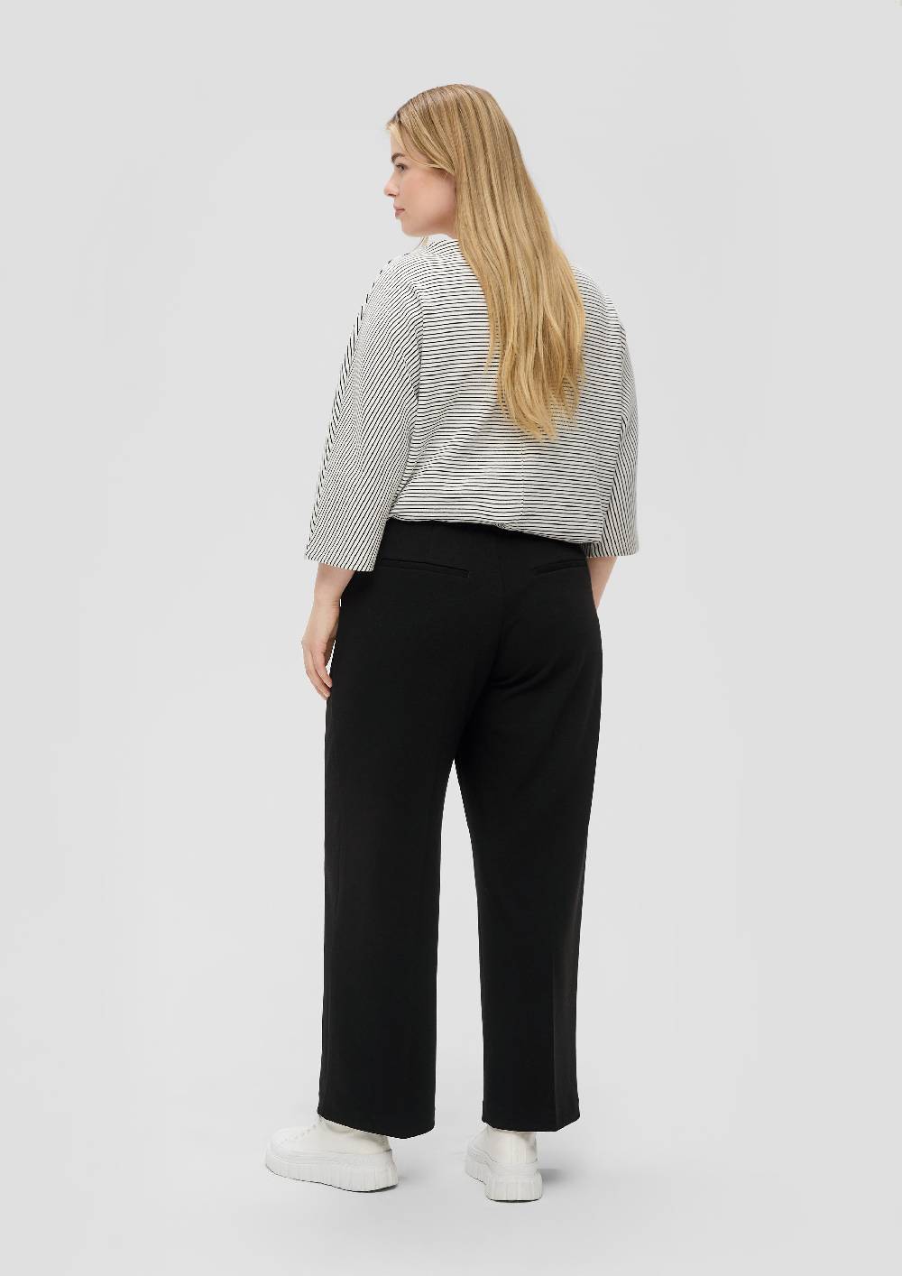 S.Oliver Interlockjersey-Hose Mit Wide Leg