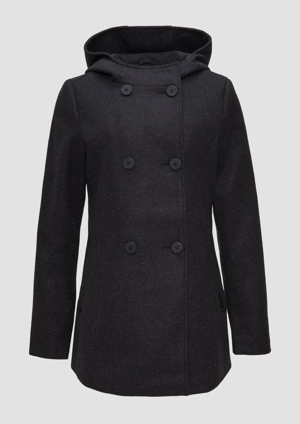 S.Oliver Jacke Mit Kapuze In Wolloptik