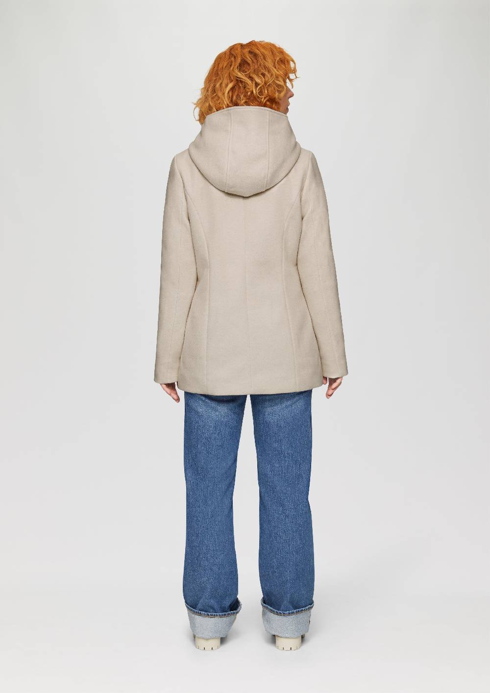 S.Oliver Jacke Mit Kapuze In Wolloptik