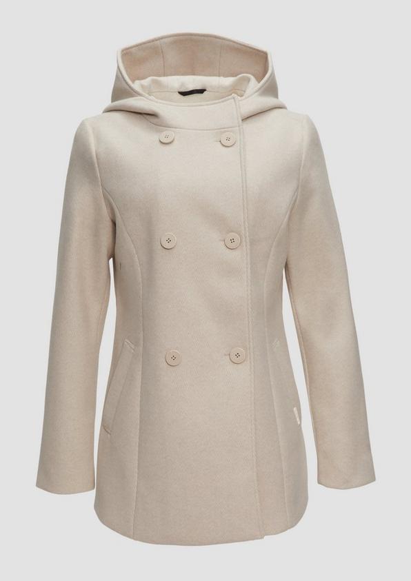 s.Oliver Jacke mit Kapuze in Wolloptik