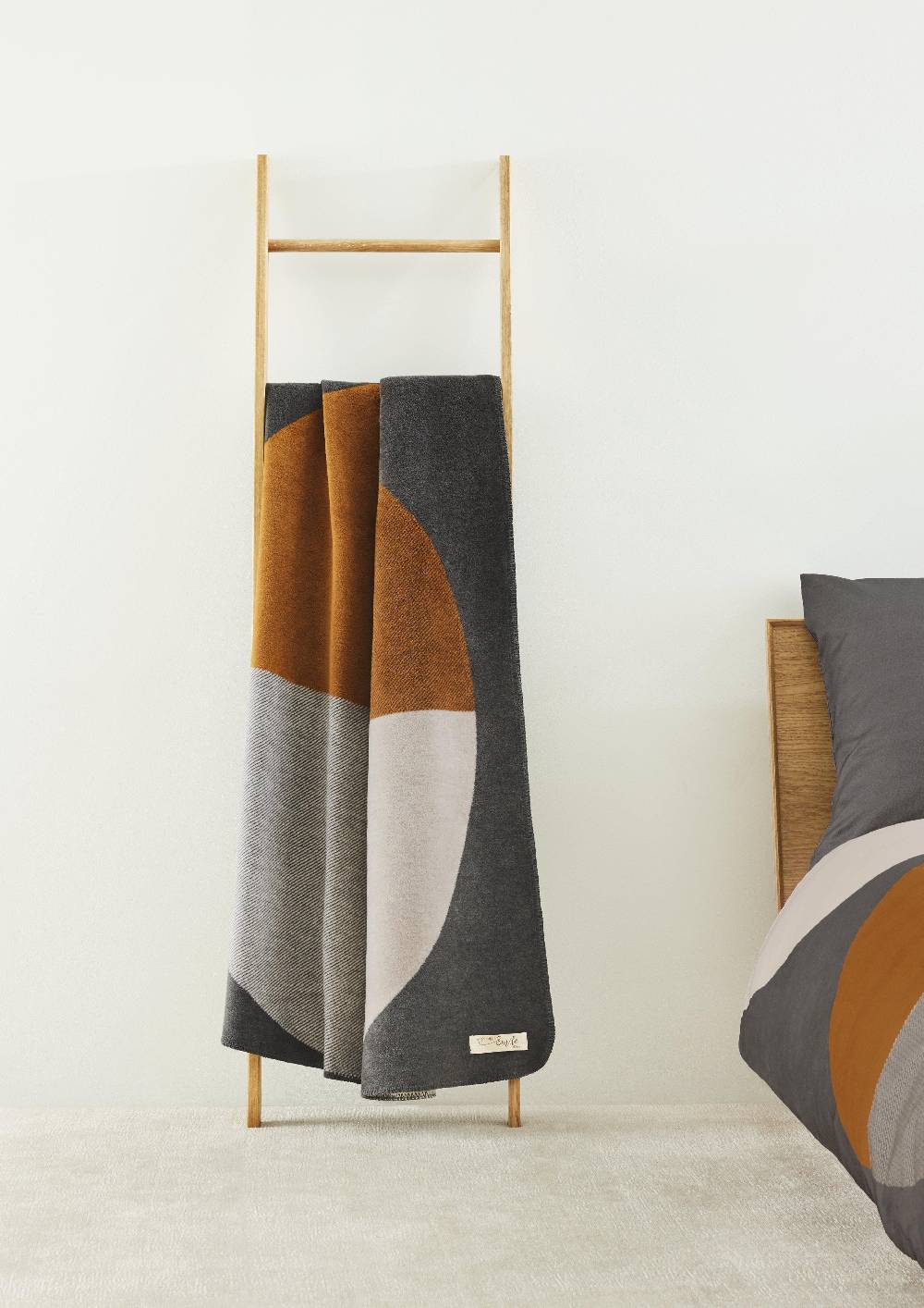 S.Oliver Jacquard-Decke Mit Kreis-Motiv