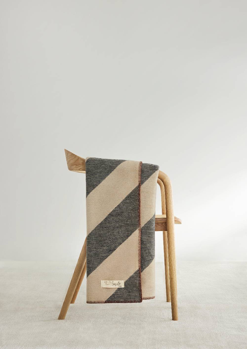 S.Oliver Jacquard-Decke Mit Streifenmuster