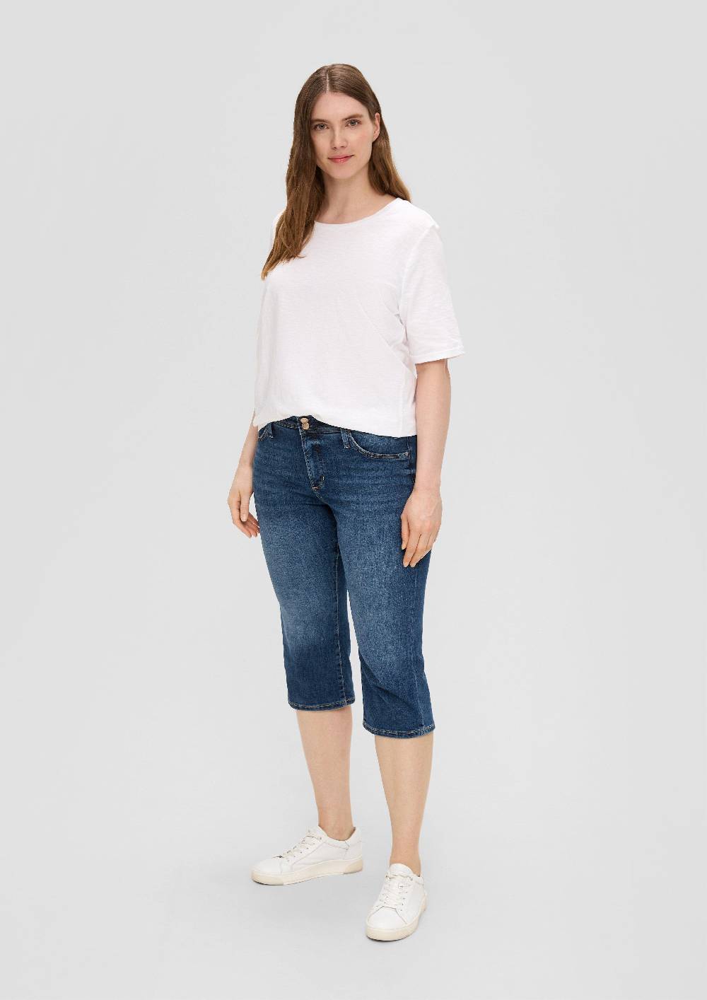 S.Oliver Jeans-Capri / Regular Fit / Mid Rise / Slim Leg