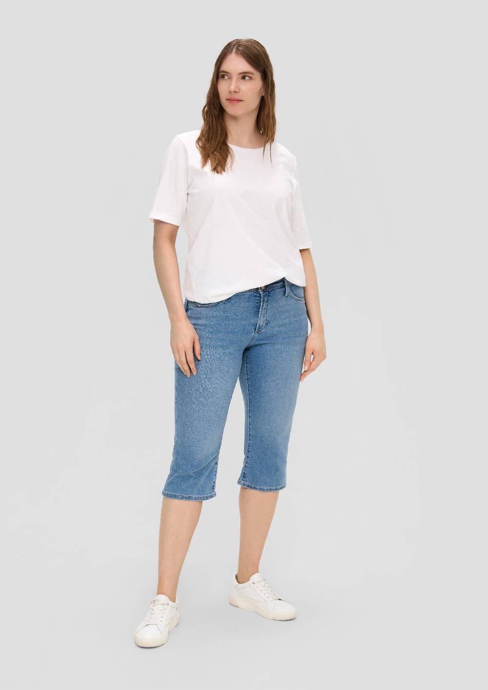 S.Oliver Jeans-Capri / Regular Fit / Mid Rise / Slim Leg