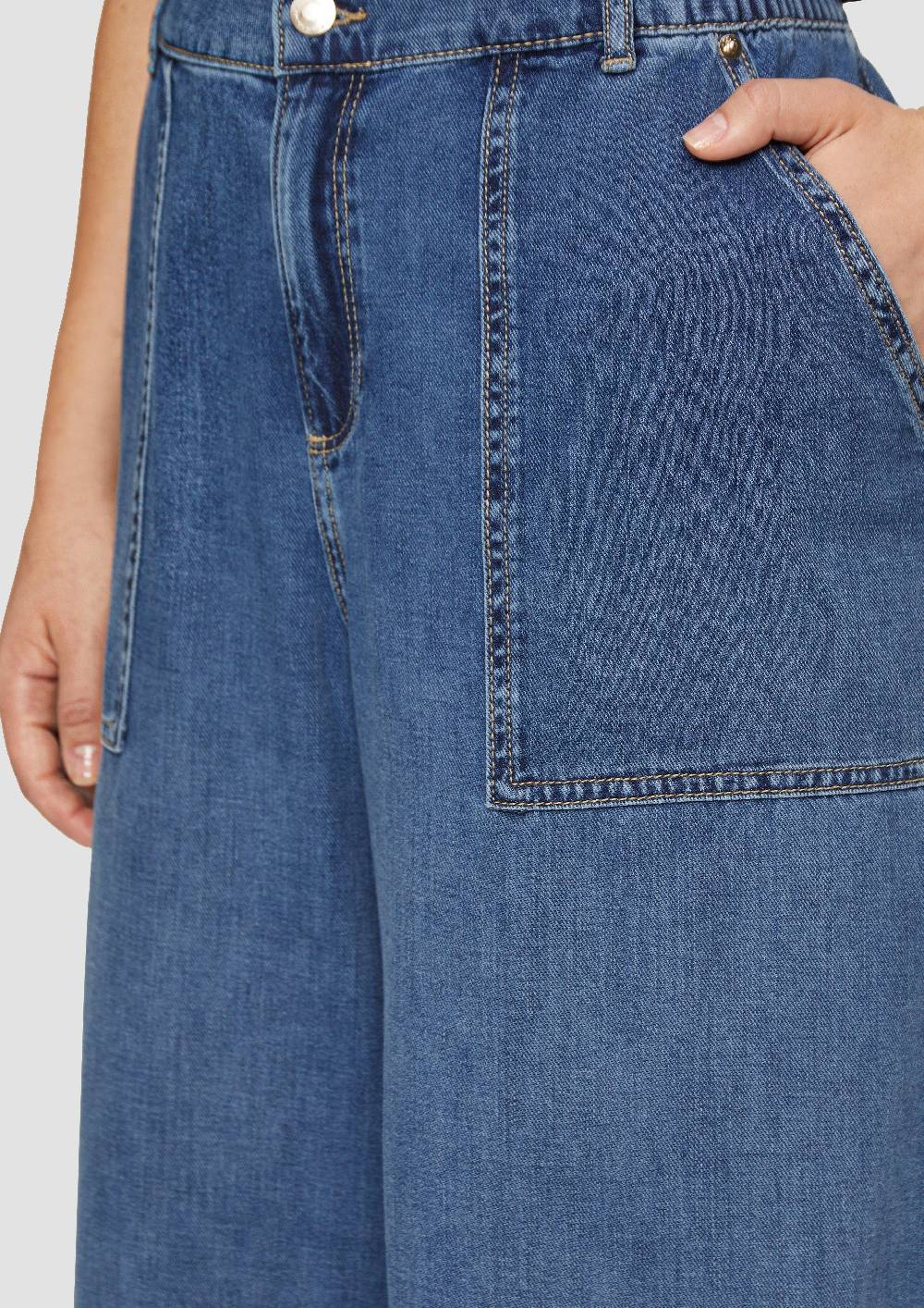 S.Oliver Jeans / Mid Rise / Wide Leg / Elastischer Bund