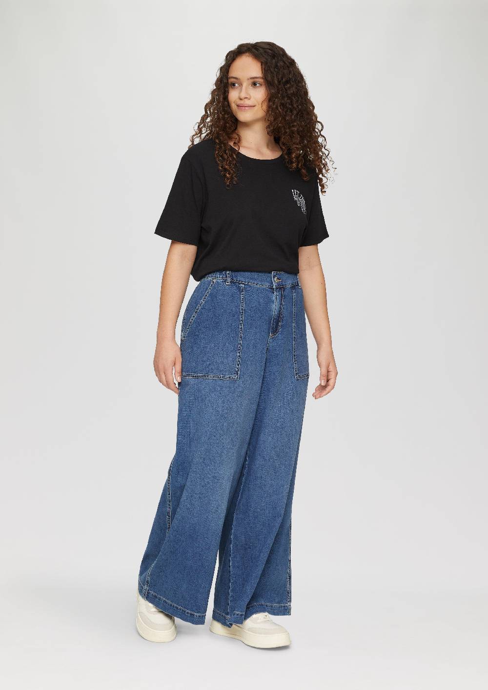 S.Oliver Jeans / Mid Rise / Wide Leg / Elastischer Bund