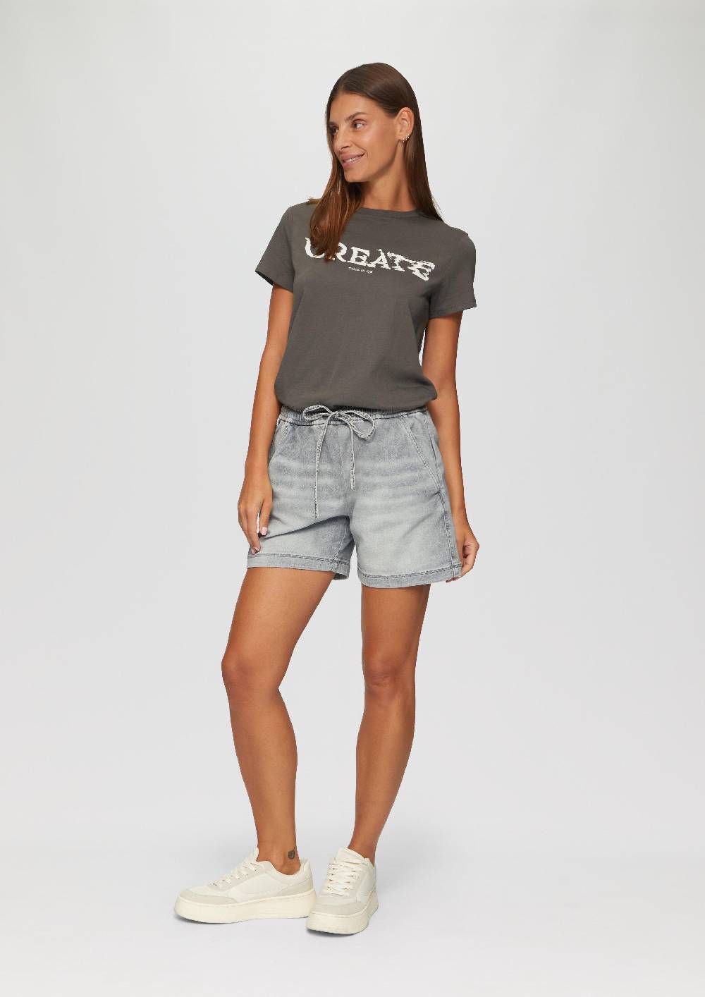 S.Oliver Jeans-Short / Mid Rise / Elastikbund