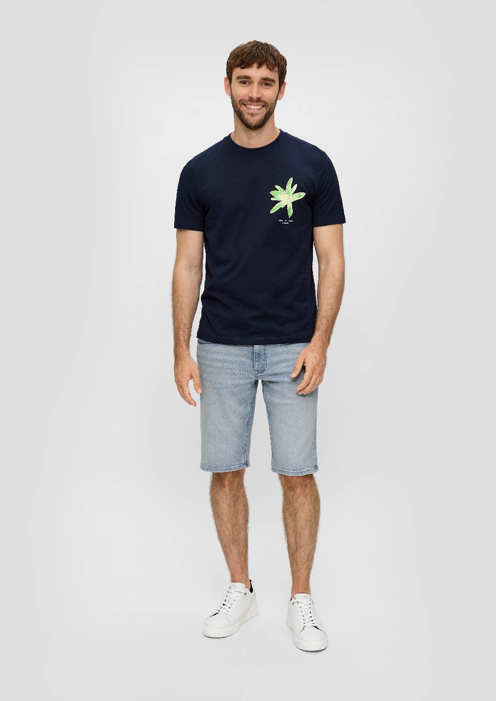 S.Oliver Jeans-Shorts / Straight Leg / High Rise