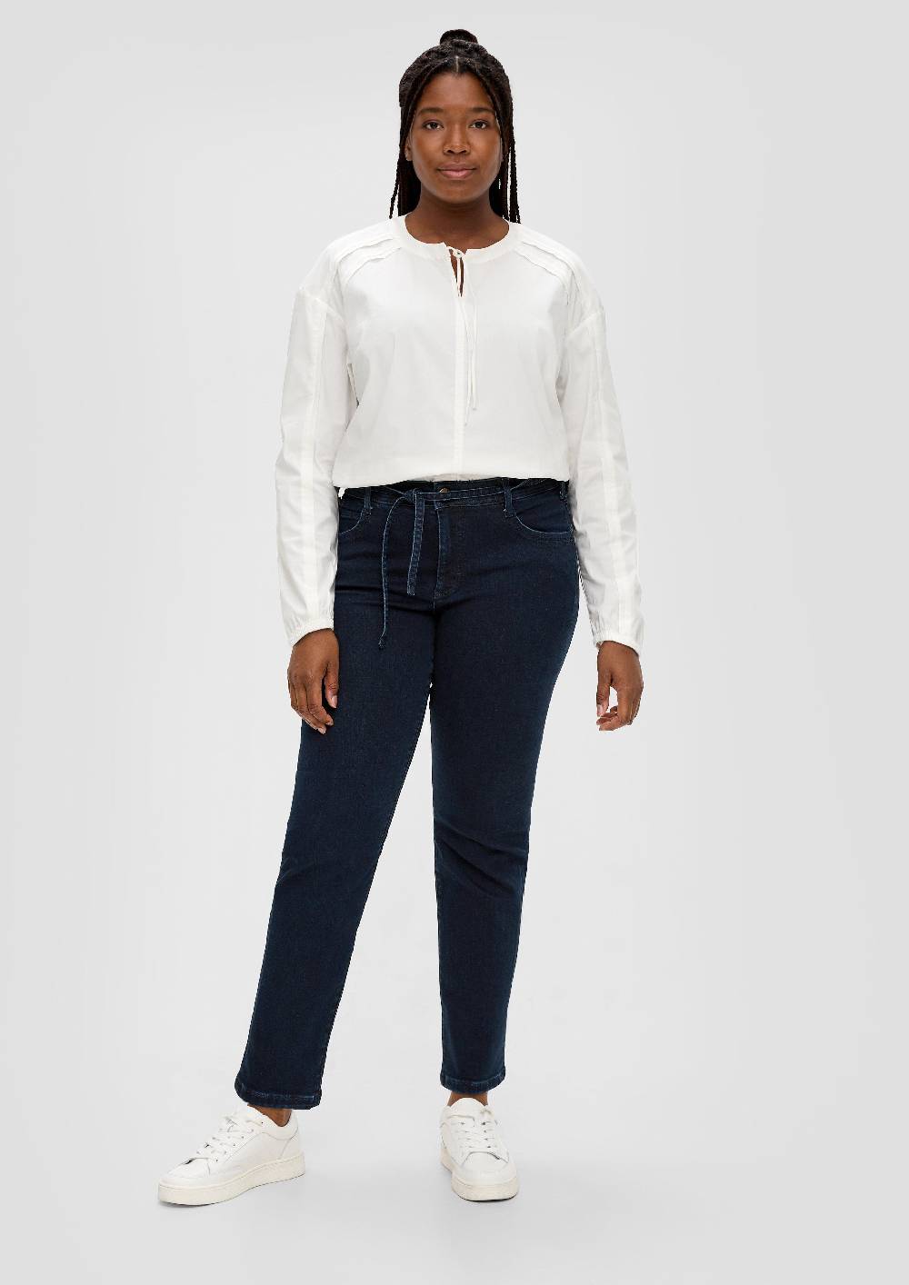 S.Oliver Jeans Slim / Mid Rise / Bindegürtel