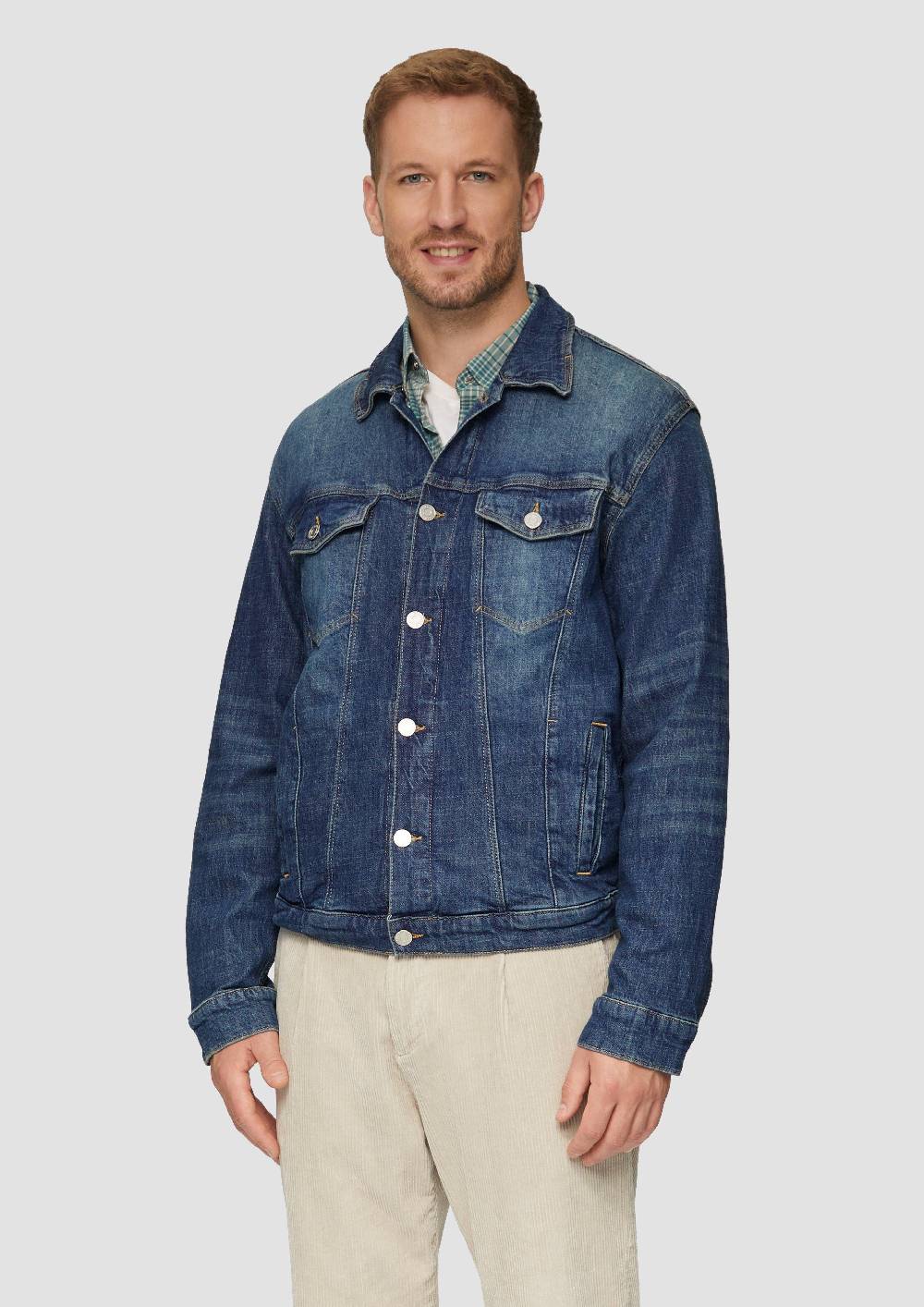 S.Oliver Jeansjacke Aus Baumwollstretch