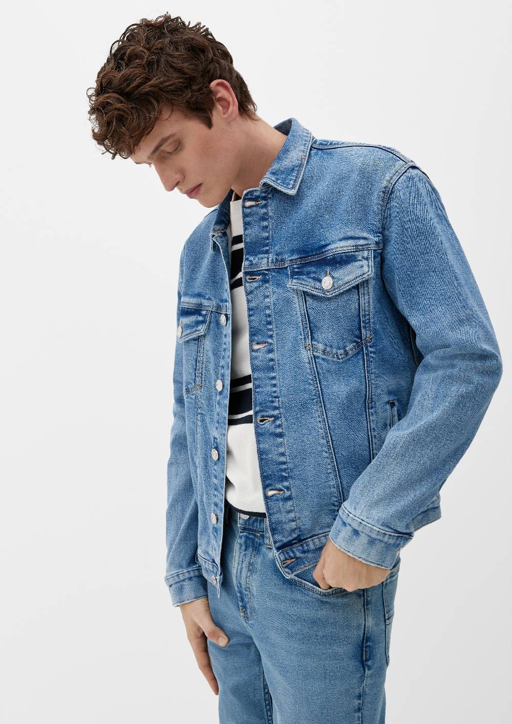 S.Oliver Jeansjacke Mit Brusttaschen