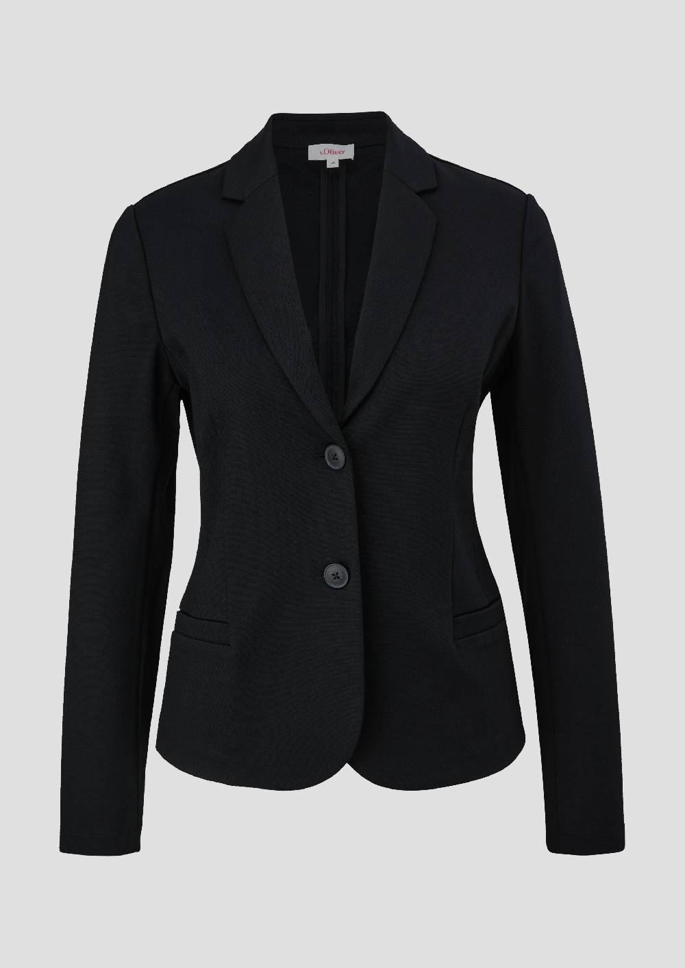 S.Oliver Jersey-Blazer Mit Twillstruktur