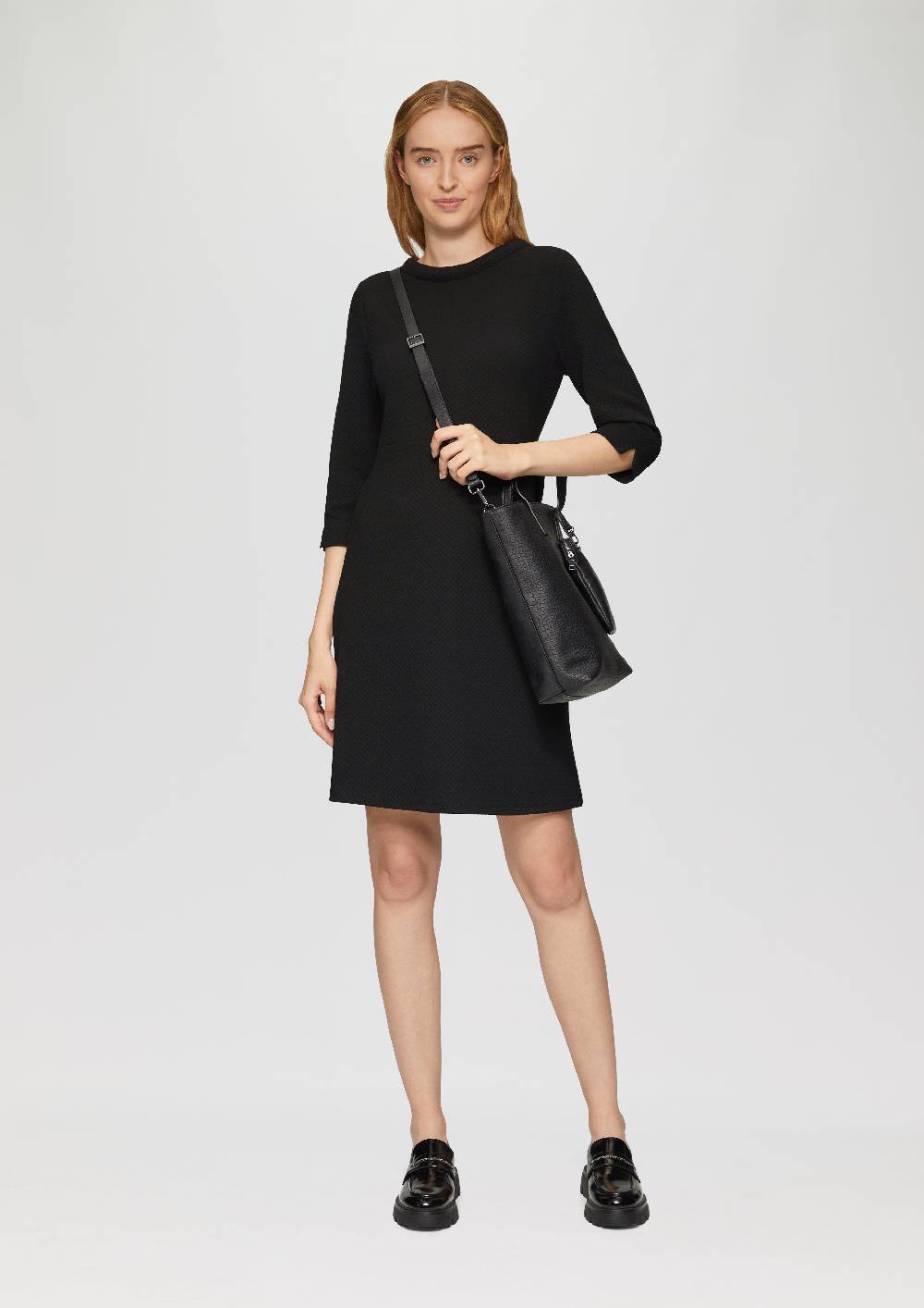 S.Oliver Jersey-Kleid Mit Musterstruktur