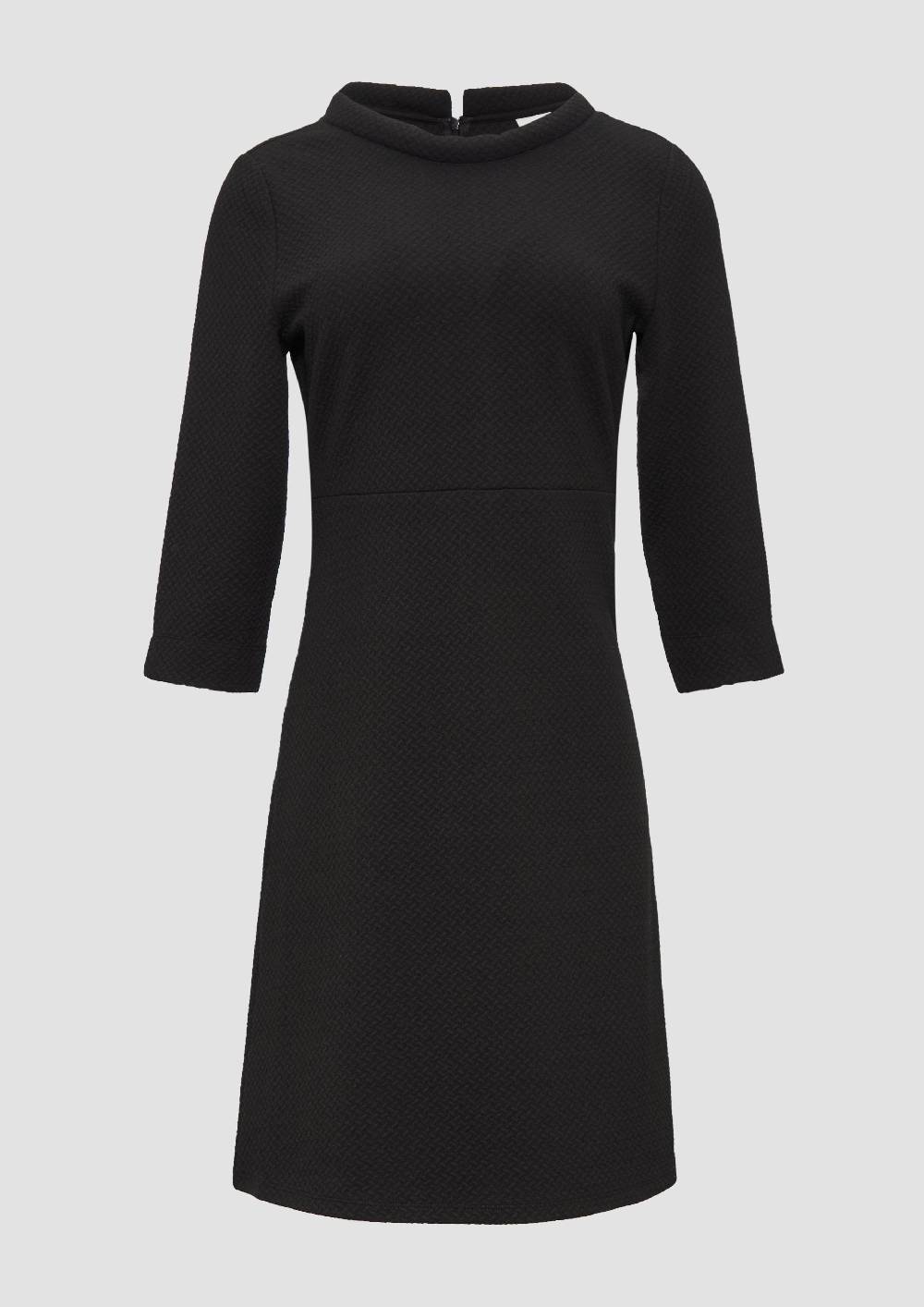 S.Oliver Jersey-Kleid Mit Musterstruktur