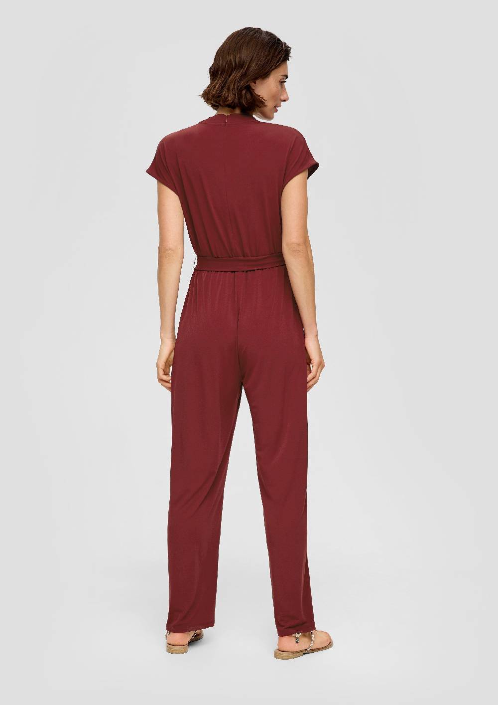 S.Oliver Jersey-Overall Mit Stoffgürtel