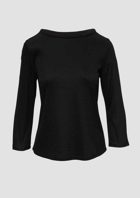 s.Oliver Jersey-Shirt mit Stehkragen