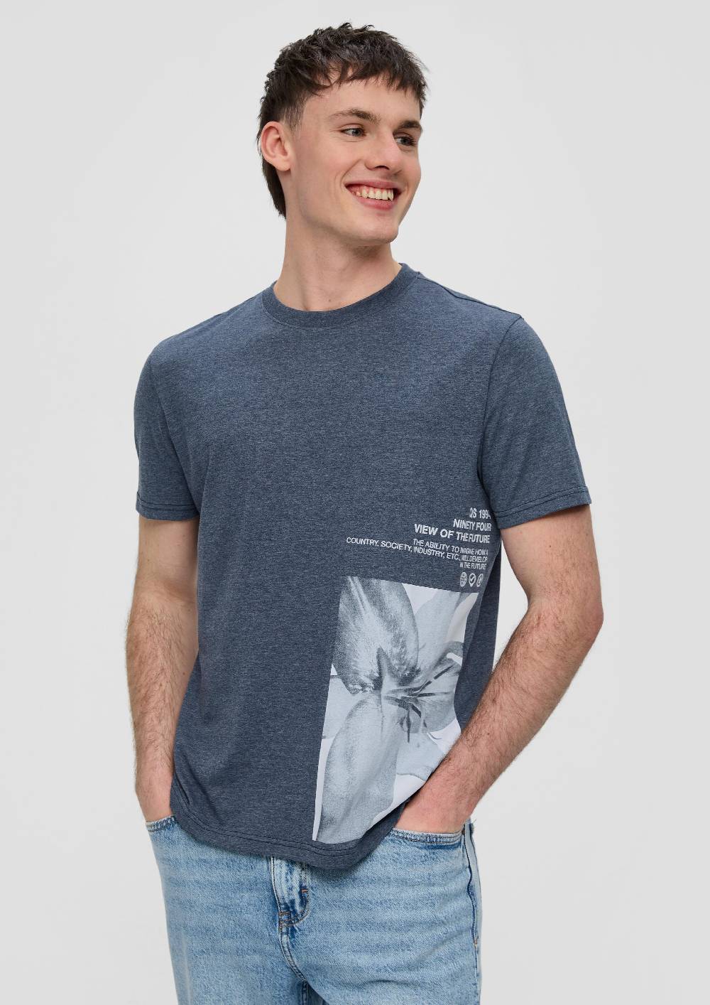 S.Oliver Jersey T-Shirt Mit Frontprint