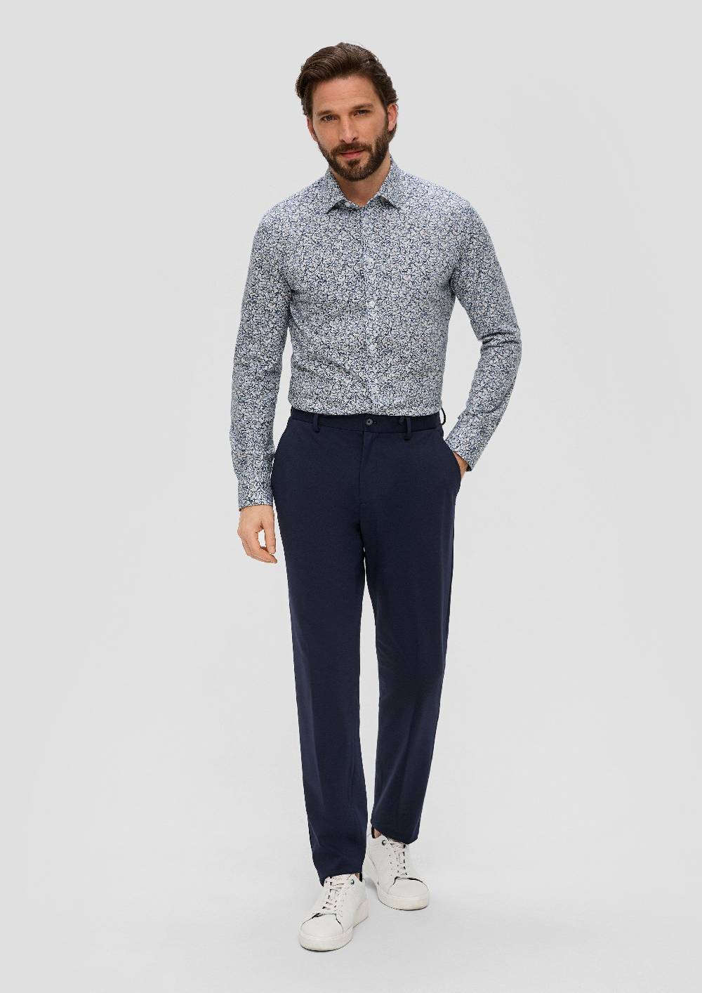 S.Oliver Jerseyhemd Mit All-over-Print