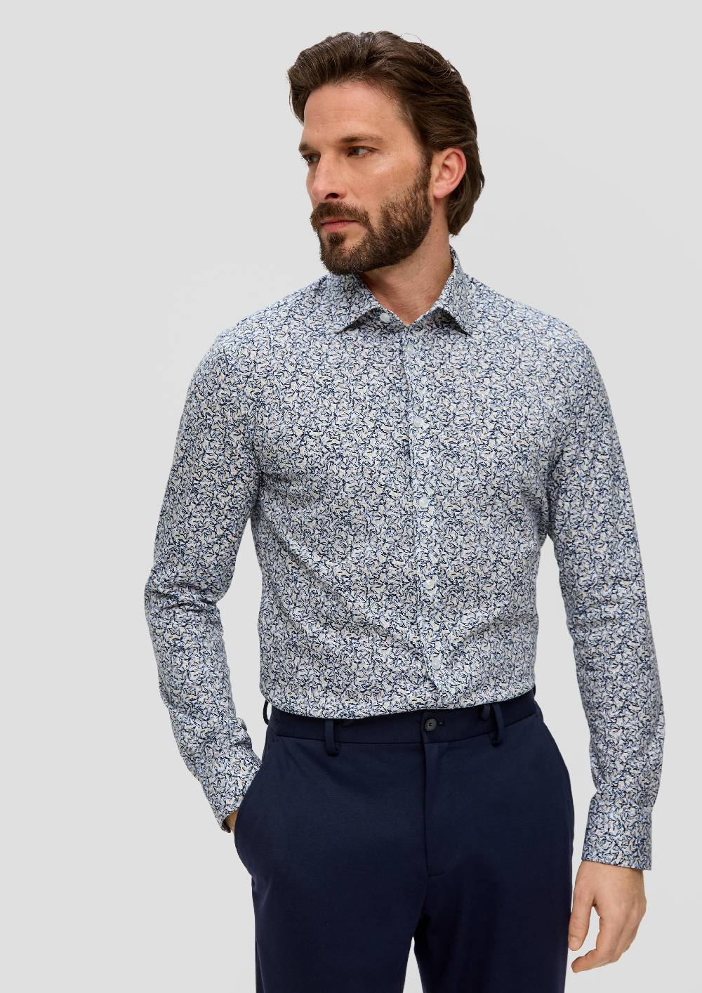 S.Oliver Jerseyhemd Mit All-over-Print