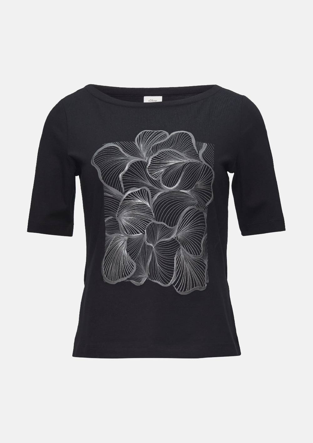 S.Oliver Jerseyshirt Mit Glänzendem Frontprint