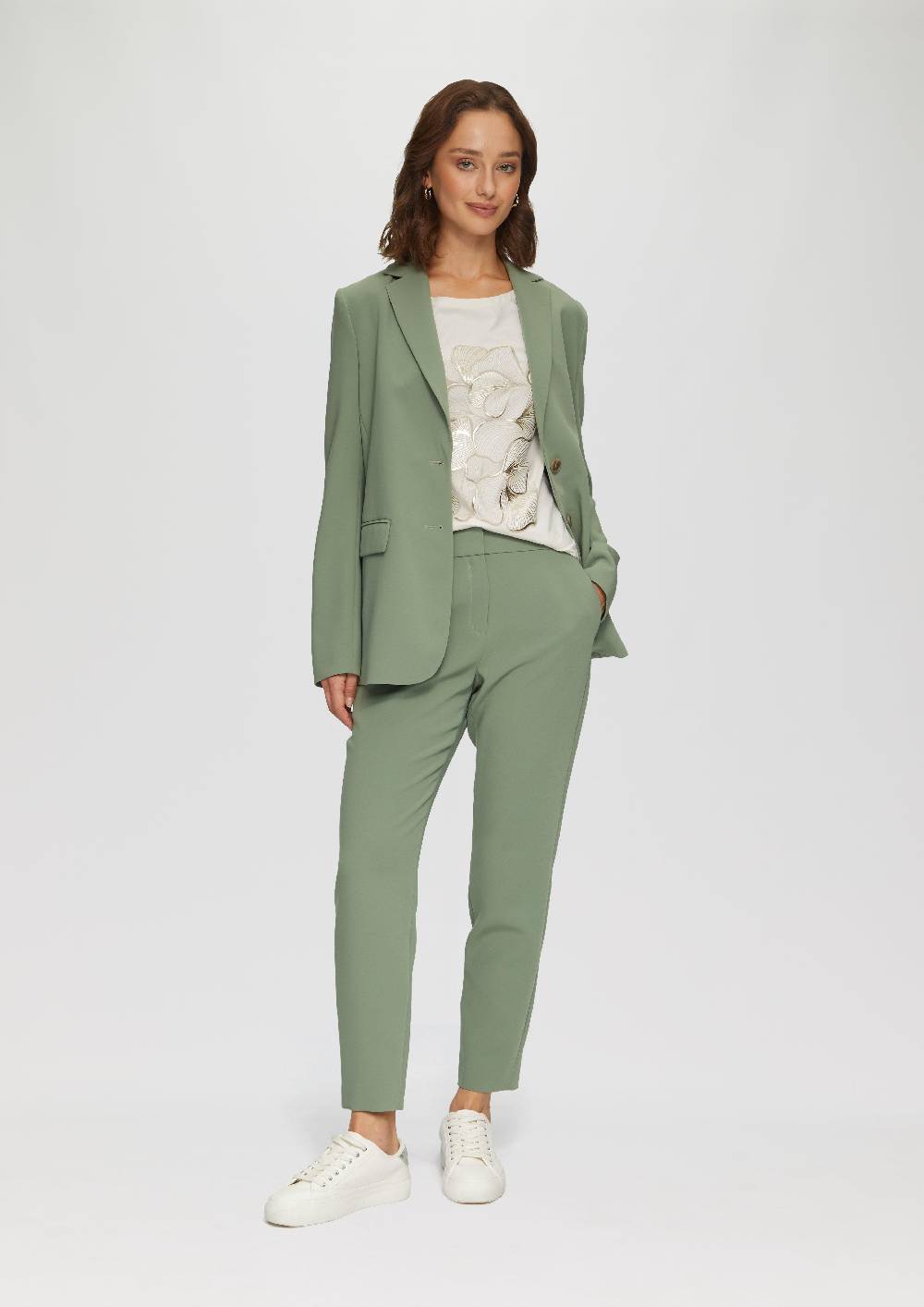 S.Oliver Jerseyshirt Mit Glänzendem Frontprint