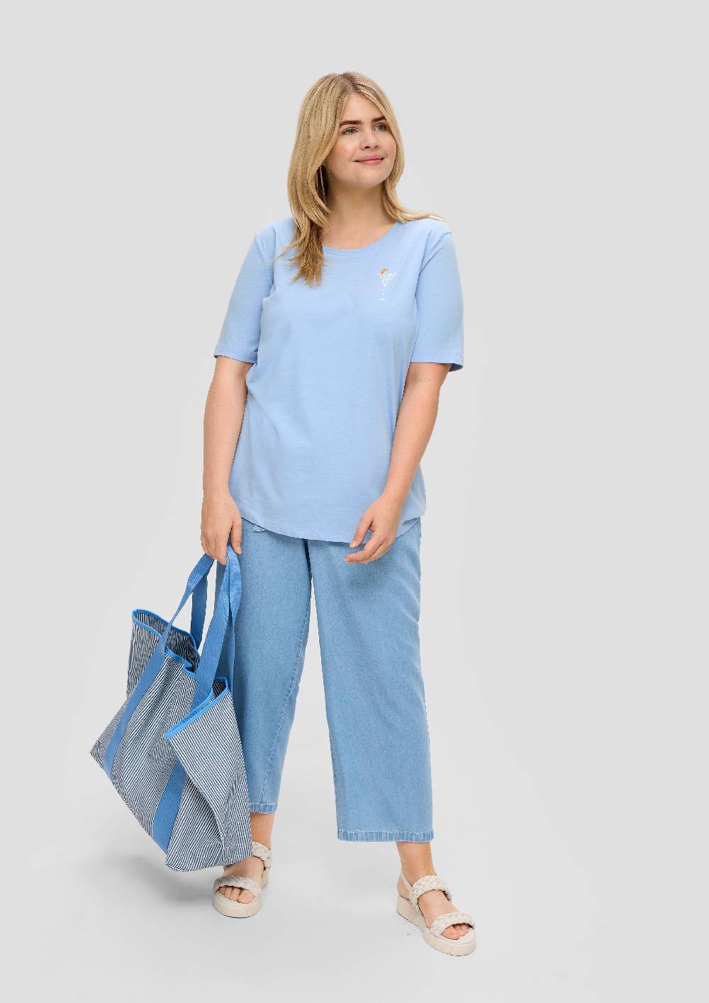 S.Oliver Jerseyshirt Mit Printdetail