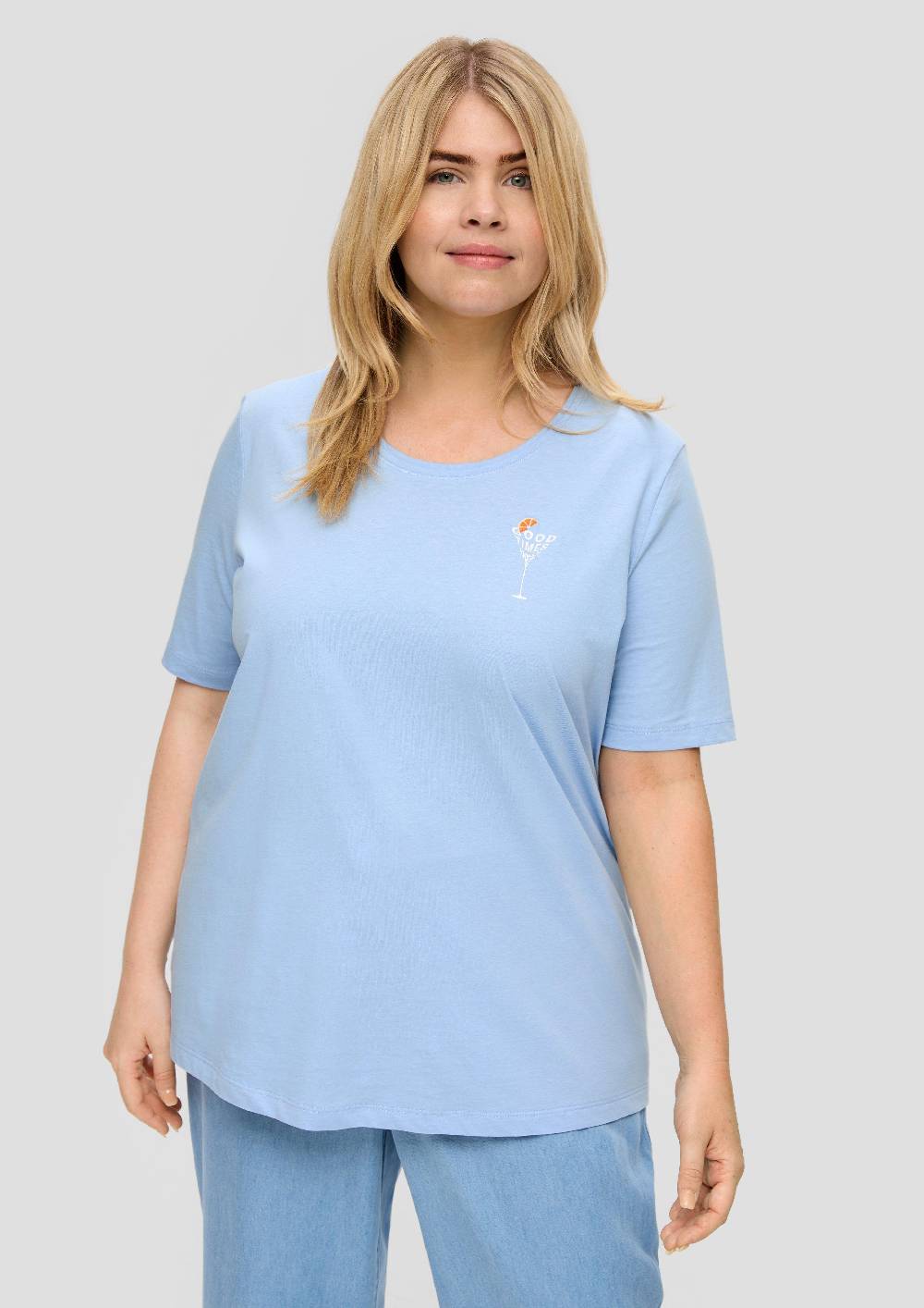 S.Oliver Jerseyshirt Mit Printdetail