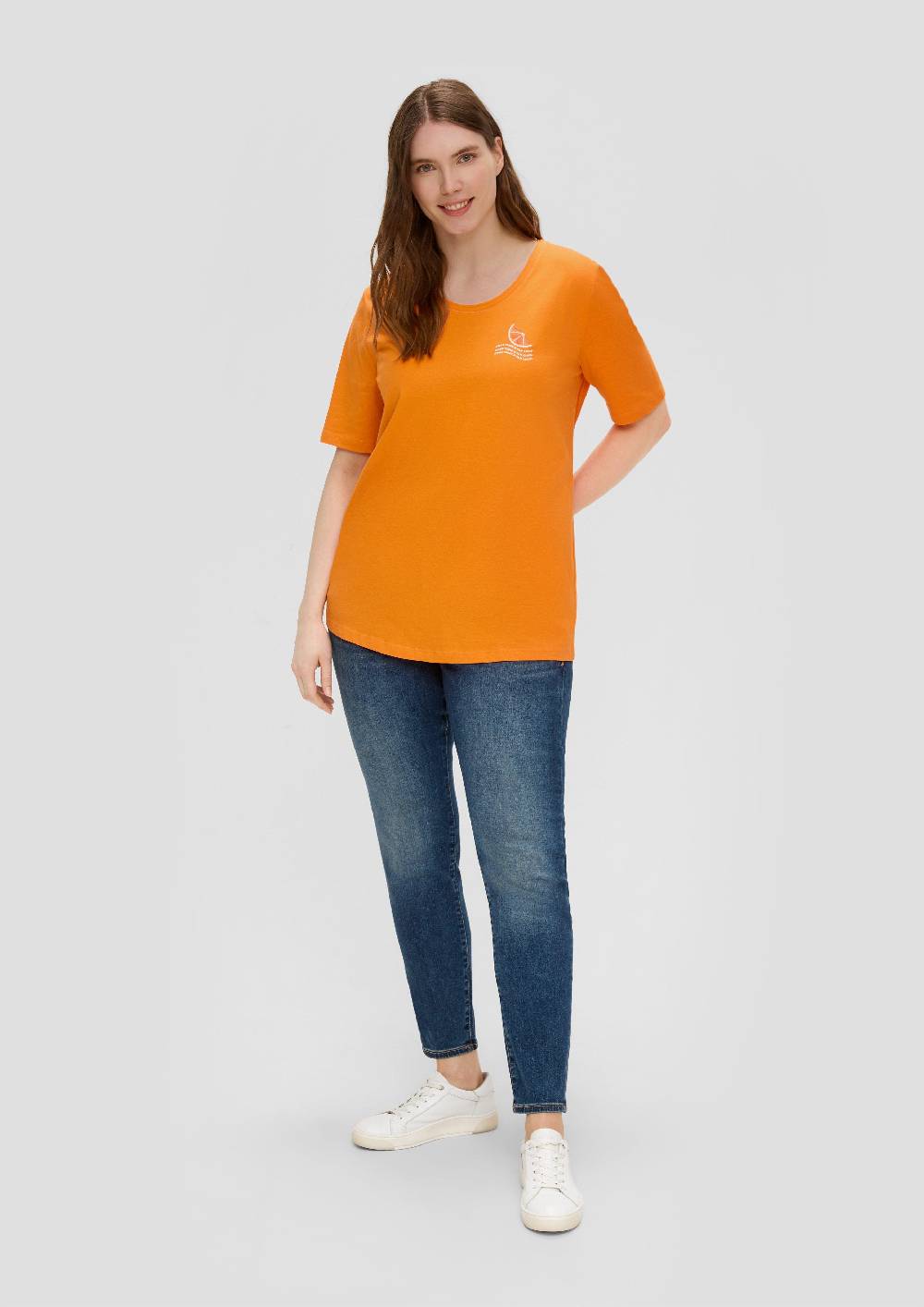 S.Oliver Jerseyshirt Mit Printdetail