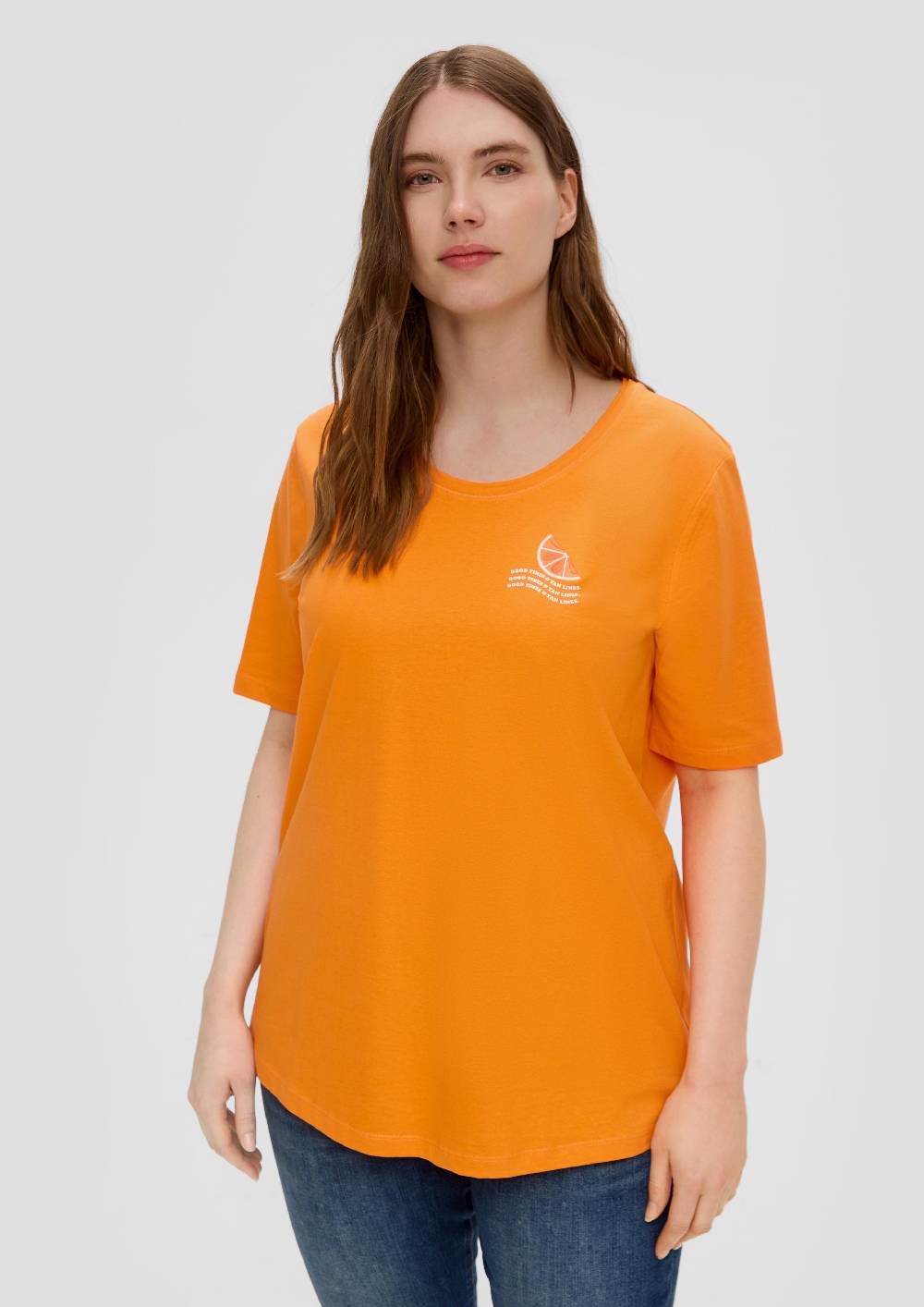 S.Oliver Jerseyshirt Mit Printdetail
