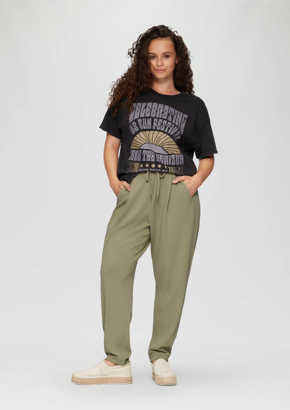 S.Oliver Jogpants Aus Interlock-Crêpe