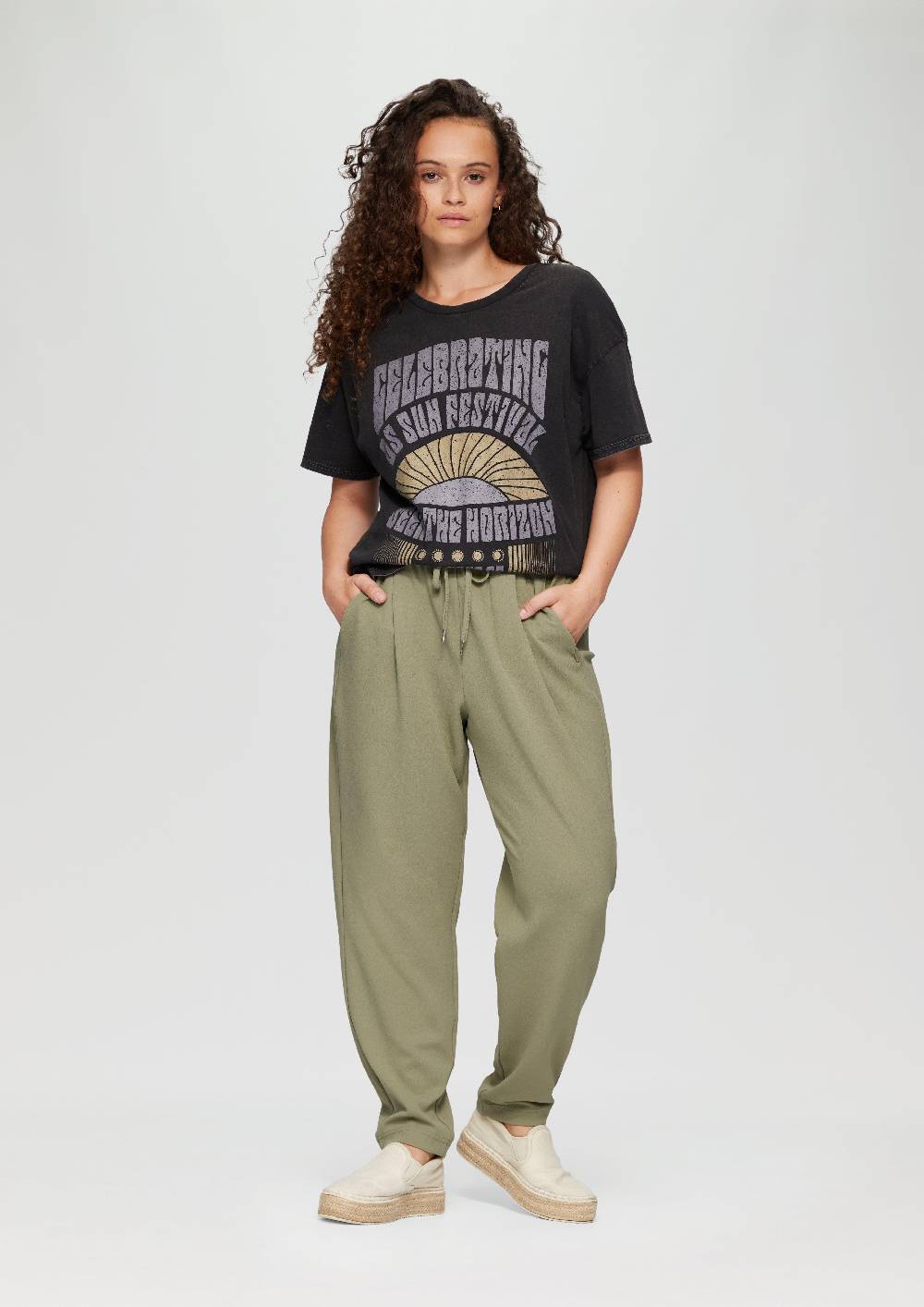 S.Oliver Jogpants Aus Interlock-Crêpe