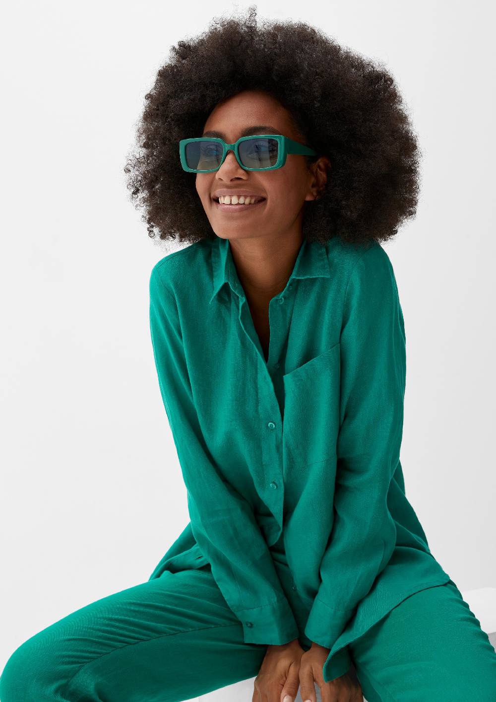 S.Oliver Kantige Sonnenbrille Mit Breiter Fassung